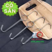 Móc inox treo gà quay, vịt quay, thịt nướng, thịt quay