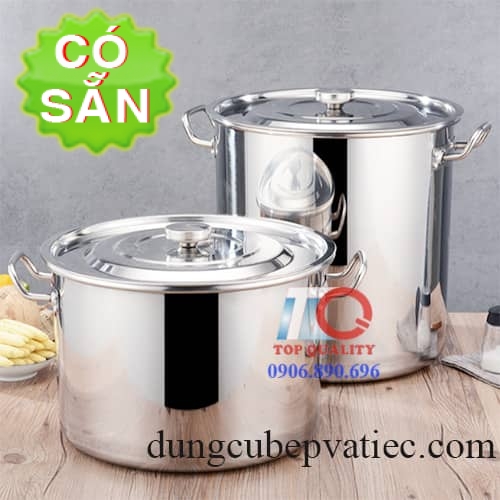 Nồi inox lớn  1 đáy đủ size