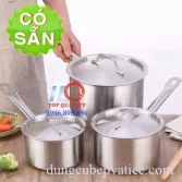 Quánh inox - nồi inox 1 tay cầm nhiều size