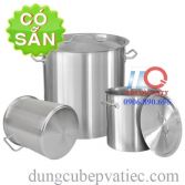 Nồi inox 304 3 đáy công nghiệp - nồi cao - nồi thấp - đủ size