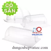 Nắp PC tròn – chữ nhật – vuông đậy khay thức ăn buffet-khay trưng bày thức ăn khu ẩm thực – trưng bày đồ ăn quầy thức ăn