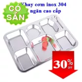 Khay cơm inox 304 cao cấp 7 ngăn