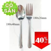 Muỗng cơm - nĩa cơm 18cm giá rẻ