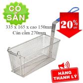 Thanh lý rổ giỏ inox dùng cho máy chiên nhúng công nghiệp