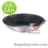 Chảo Inox Công Nghiệp 50cm-60cm-70cm Tổ Ong Chống Dính 2 Quai