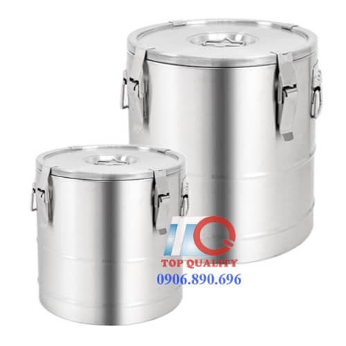 Thùng Inox 3 lớp Cách Nhiệt Nắp Bằng - Giải Pháp Giữ Nhiệt Tối Ưu