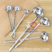 Vá Muôi Inox Múc Định Lượng Cán Móc 8 - 10 - 12 - 16 - 20 Oz