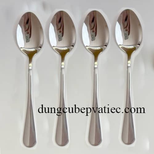 Muỗng cơm inox học sinh 17cm loại dày sáng bóng