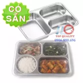 Khay cơm inox 304 cho học sinh mầm non, tiểu học – An toàn thực phẩm