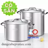 Nồi inox 304 3 đáy công nghiệp - nồi cao - nồi thấp - đủ size