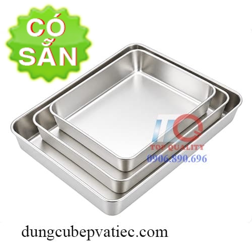 Khay inox sâu lòng đựng thực phẩm: giải pháp sạch sẽ, bền bỉ cho bếp hiện đại
