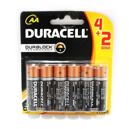 PIN DURACELL MN1500 - LR6-AA6 (4+2)