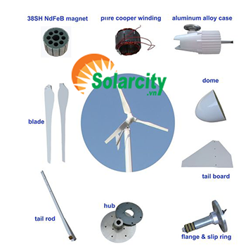 Moter Tua Bin Gió Solarcity 30k