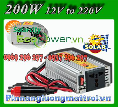 Máy Kích Điện 200w Từ 12vdc Sang 220vac