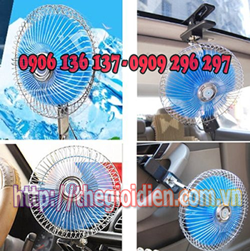 QUẠT KẸP BÌNH 12V - DÙNG TRÊN Ô TÔ