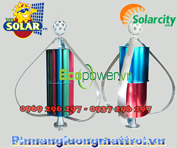 Tua Bin Gió Solarcity (Tua Bin Gió Trục Đứng 12 Cánh) 400w