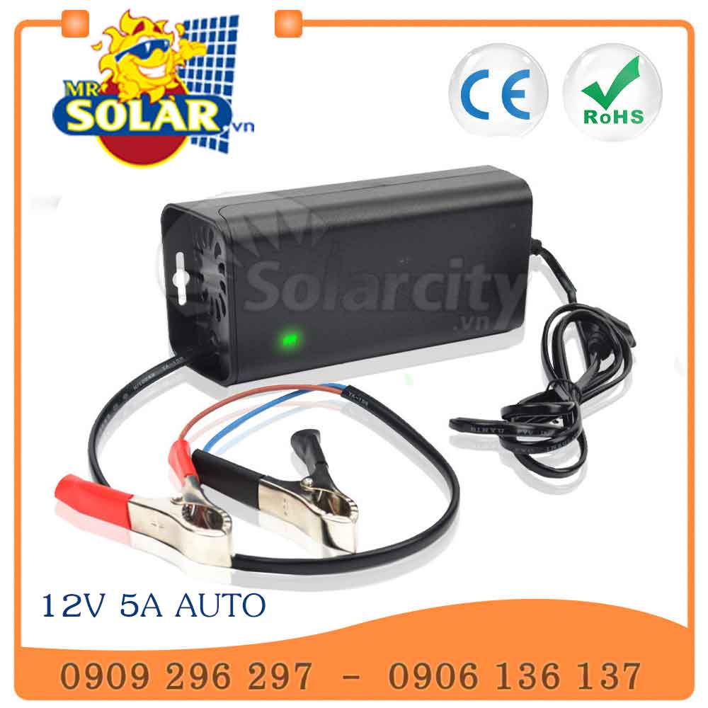 BỘ SẠC ẮC QUY XE MÁY TỰ ĐỘNG 12V 5A SUOER