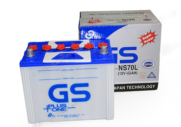 Ắc Quy GS Nước 12v-65Ah (NS70L)