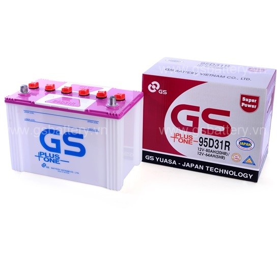 Ắc Quy GS Nước 12v-80Ah (95D31R)