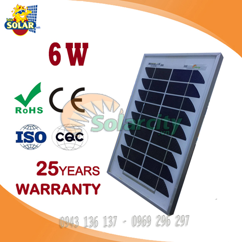 Tấm Pin Năng Lượng Mặt Trời Mono Solarcity 6w