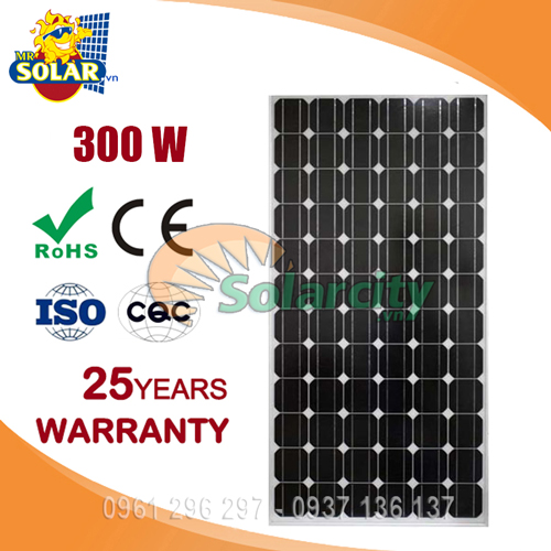 Pin Năng Lượng Mặt Trời Mono Solarcirty 300w