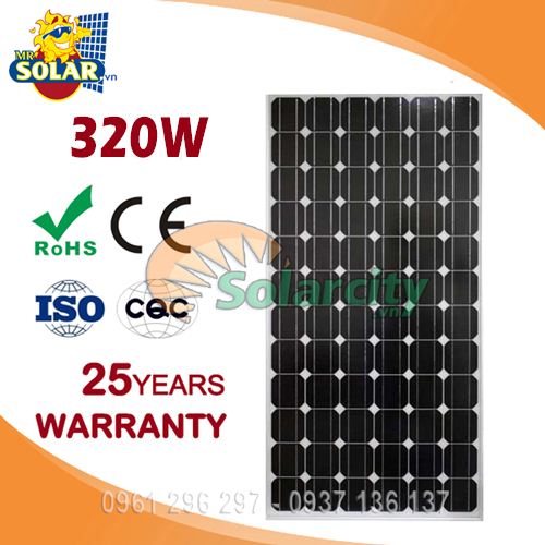 Pin Năng Lượng Mặt Trời Mono Solarcity 320w