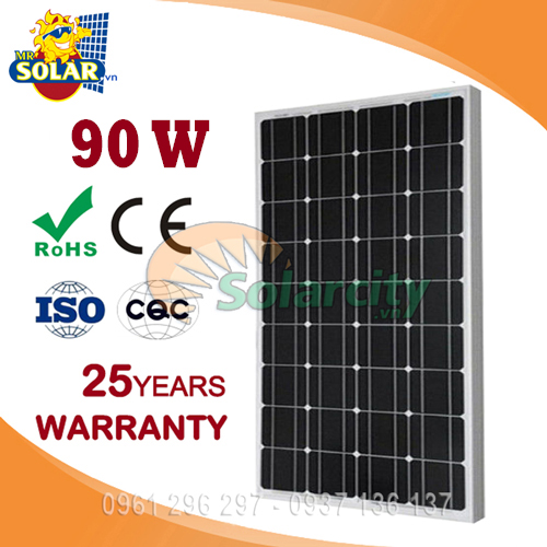 Pin Năng Lượng Mặt Trời Mono Solarcity 90W