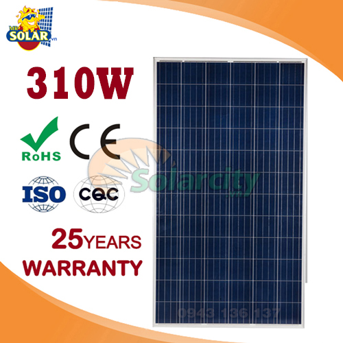 Tấm Pin Năng Lượng Mặt Trời Poly Solarcity 310W