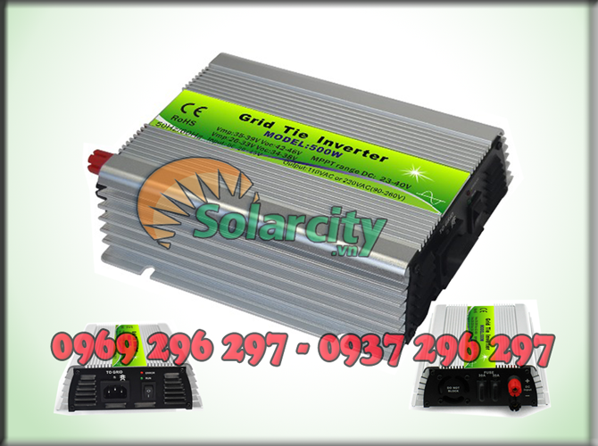 Inverter Hòa Lưới Điện Mặt Trời  500W - 24V /48V