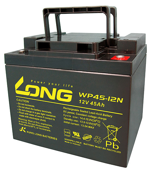 BÌNH ẮC QUY KHÔ LONG 12V-45AH (WP45-12N)