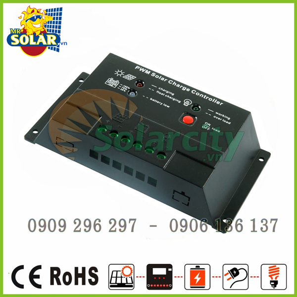 Controller Solar Charger PWM2024A-30A 12v/24v Auto