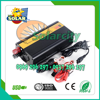 Inverter Kích Điện12VDC Lên 220VAC _500W _Có Sạc