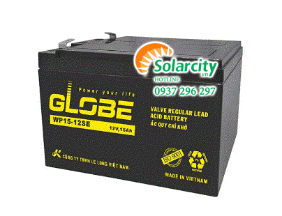 Ấc quy Globe 12V- 15Ah (WP15-12SE)