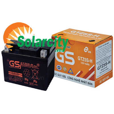 Ắc quy xe máy GS 12v-4ah (GTZ5S-H) Future Neo, Wave RS