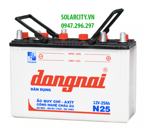 Ắc Quy Đồng Nai Nước 12V-25Ah (N25)