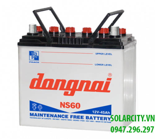 ẮC QUY ĐỒNG NAI NƯỚC 12V-45Ah (NS60)