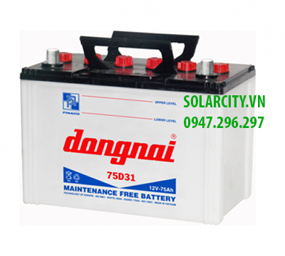 Ắc Quy Đồng Nai Nước 12V-75Ah (75D31R)