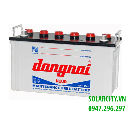 Ắc quy đồng nai nước 12V-100AH (N100)