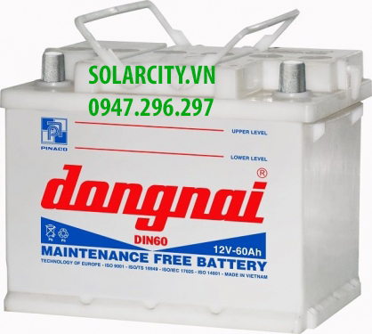 ẮC QUY ĐỒNG NAI NƯỚC 12V-60Ah (DIN60)