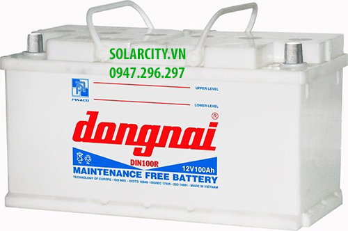 Ắc quy đồng nai nước  12V-100ah (DIN100)