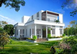 Ngoại thất biệt thự ngoại ô