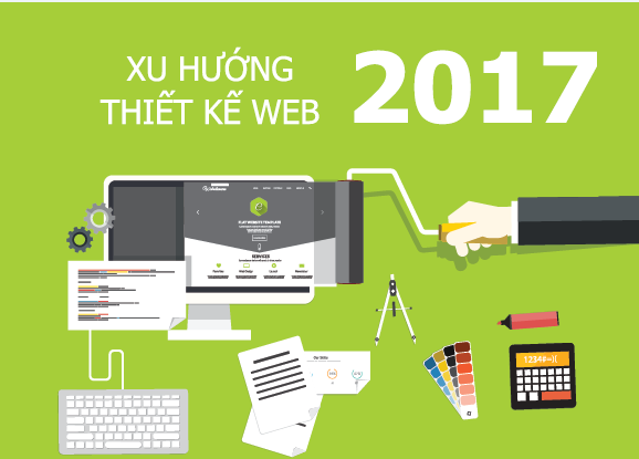 7 xu hướng thiết kế website năm 2017 bạn nhất định phải biết