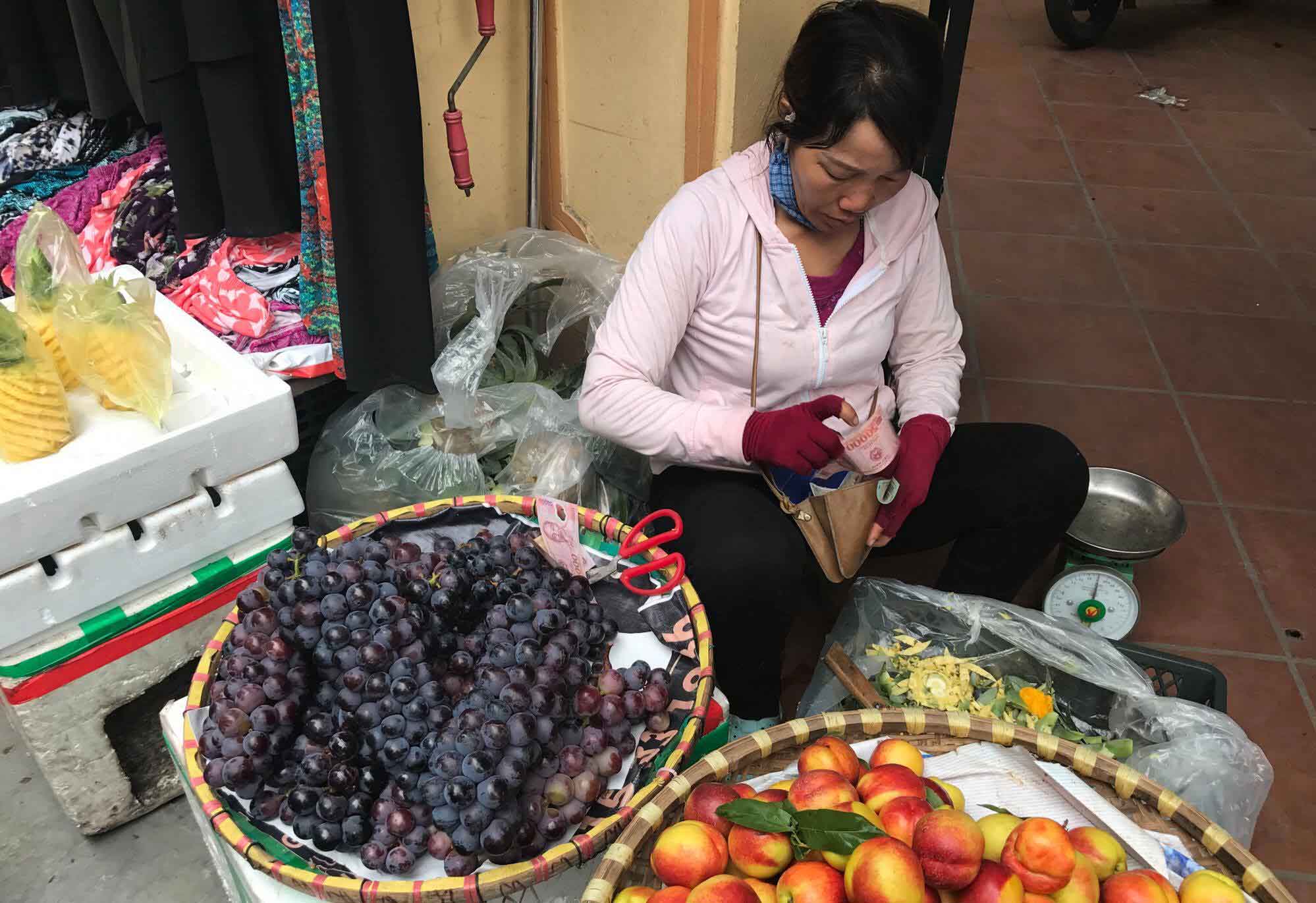 nho trung quốc giả nho ninh thuận bán la liệt tại việt nam