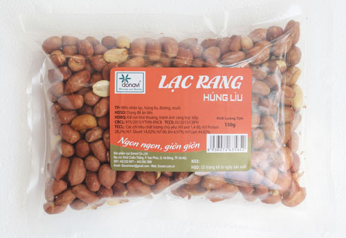 Lạc rang húng lìu gói
