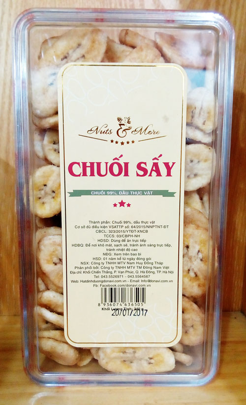 Snack chuối đặc sản Đồng Tháp