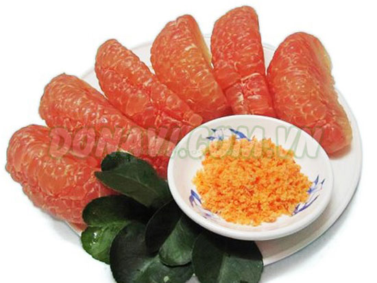 Bưởi da xanh ruột hồng