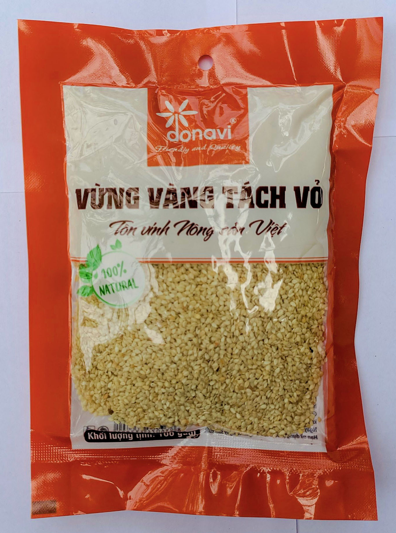 Vừng vàng tách vỏ 100g