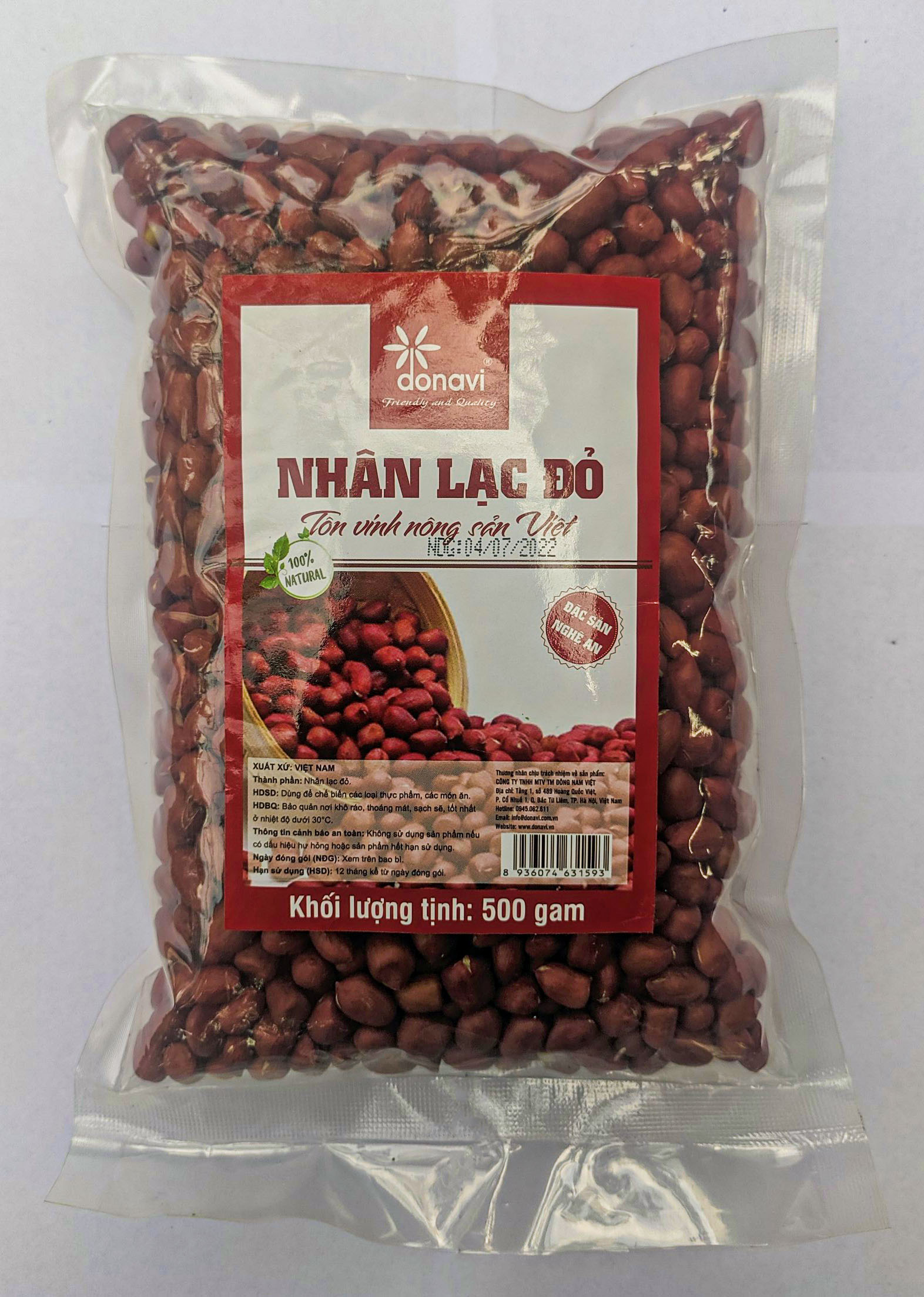 Nhân lạc đỏ Nghệ An 500g