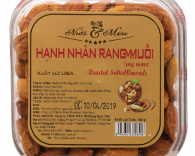 Hạnh nhân rang muối nguyên vỏ Mỹ hộp vuông 180g