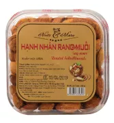 Hạnh nhân rang muối nguyên vỏ Mỹ hộp vuông 180g